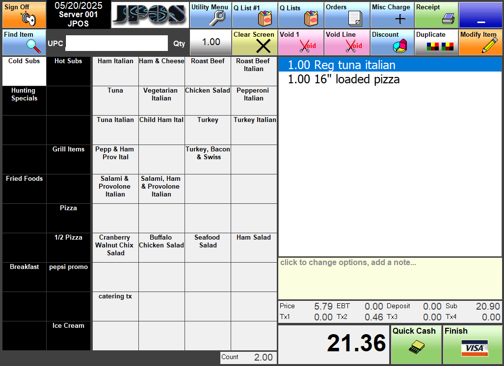 onOrder screenshot