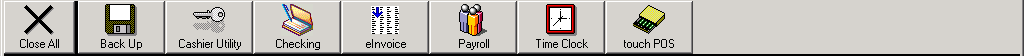 backoffice Programs buttons